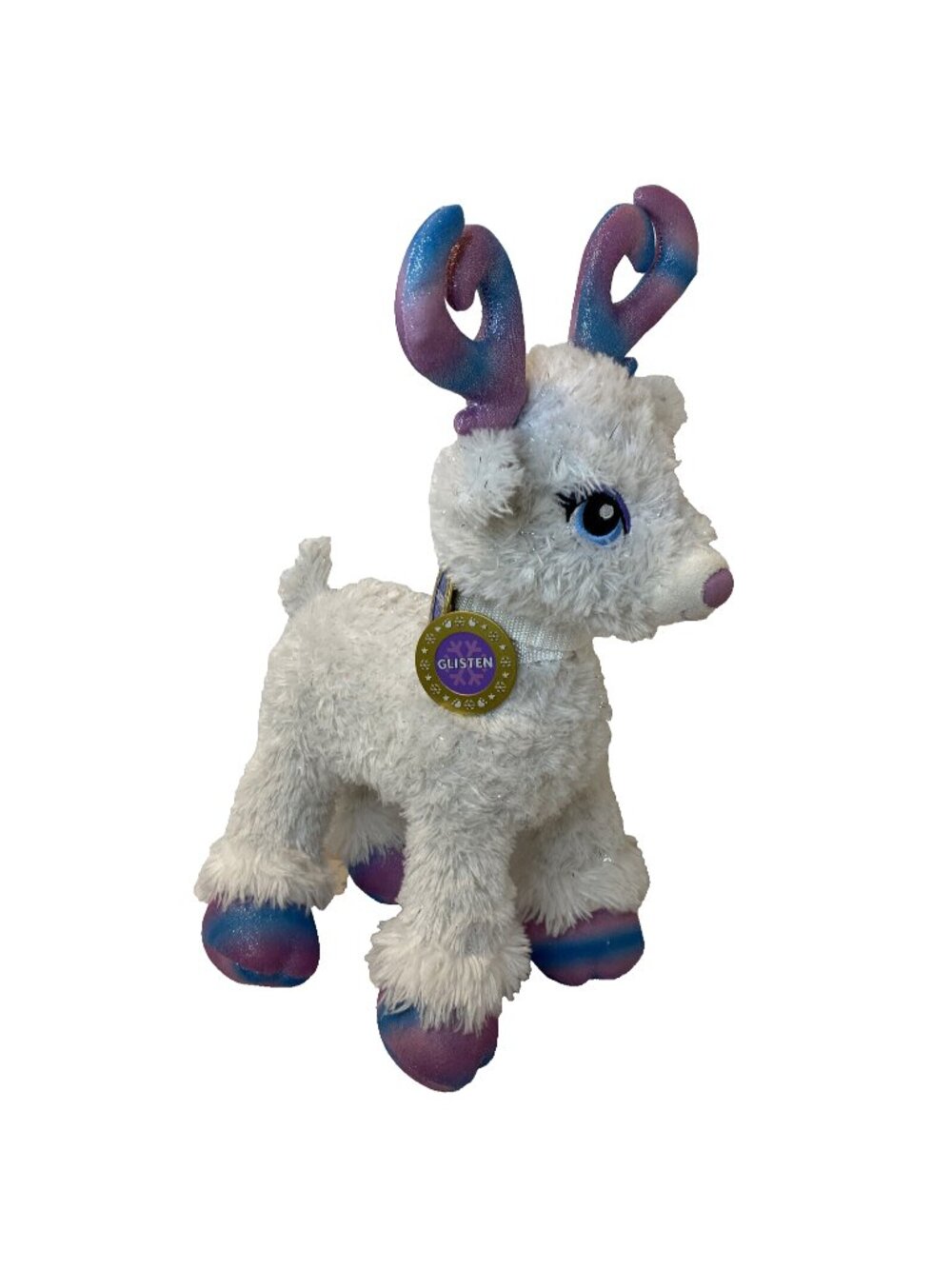 Build a Bear Team Santa Blitzen Christmas Reindeer Plush 20” White Snow Special